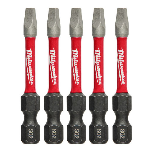 Main 1 - MILWAUKEE:#2 SQUARE RECESS
2"POWER BIT (5PK) -