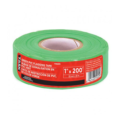 Main 1 - TAPE: FLAG GREEN 1"X200' -