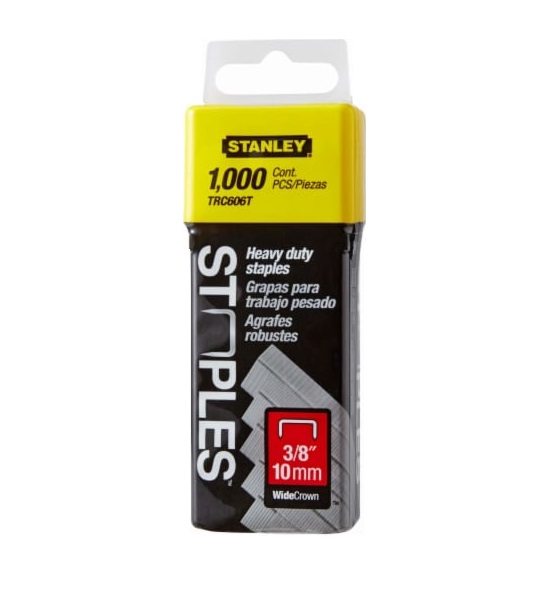 Main 1 - STAPLES 1000PK 3/8"STANLE TRA706
3/8" IM PK. -