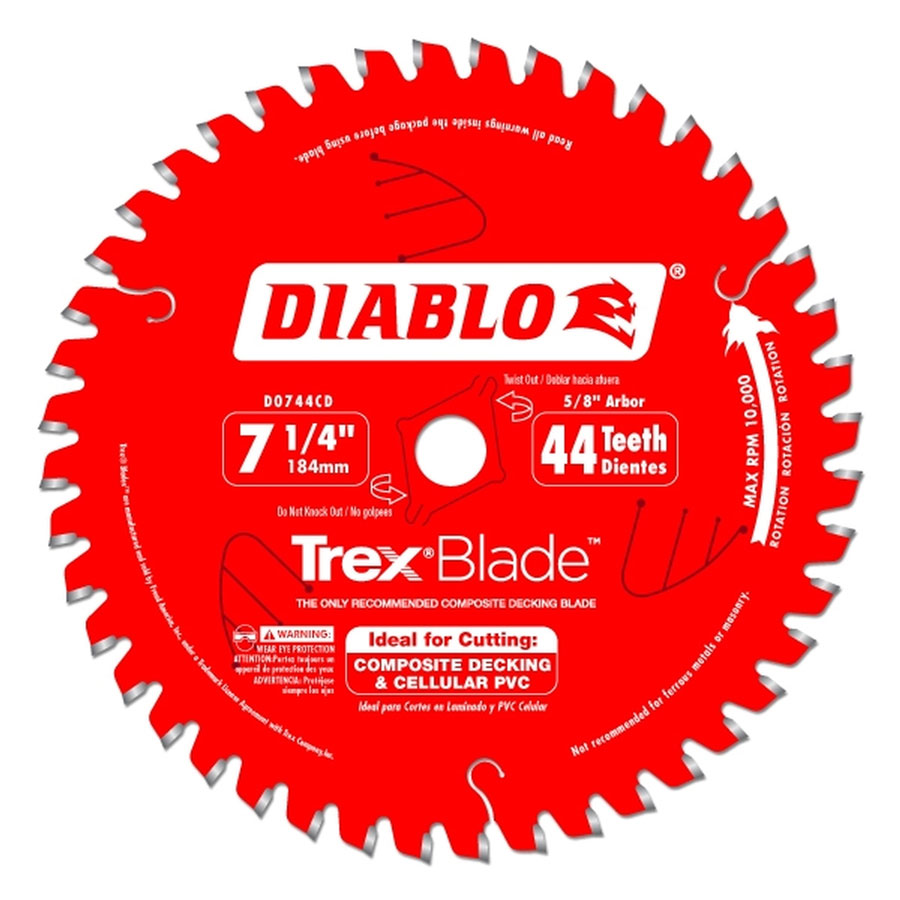 Main 1 - FREUD:7-1/4" 44T TREX BLADE -