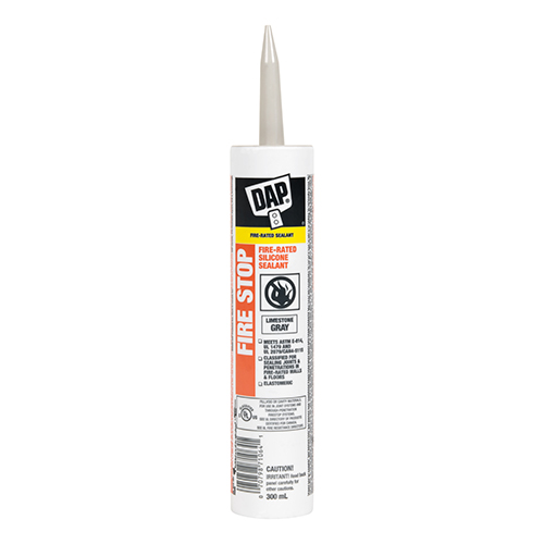 DAP FIRE STOP FIRE RATED
SILICONE SEALENT GREY 300ML
#71064 - South End Lumber (Brandon)