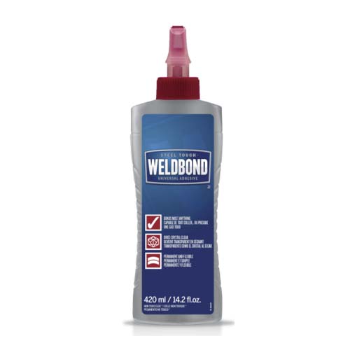 Main 1 - WELDBOND WHITE GLUE 420ML
ADHESIVE INTERIOR/EXTERIOR -