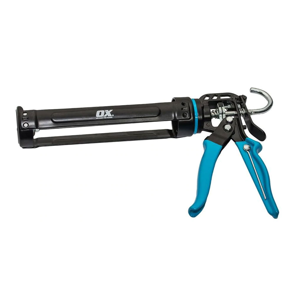 Main 1 - PRO HEAVY DUTY CAULK GUN 10OZ
12:1 THRUST RATIO -